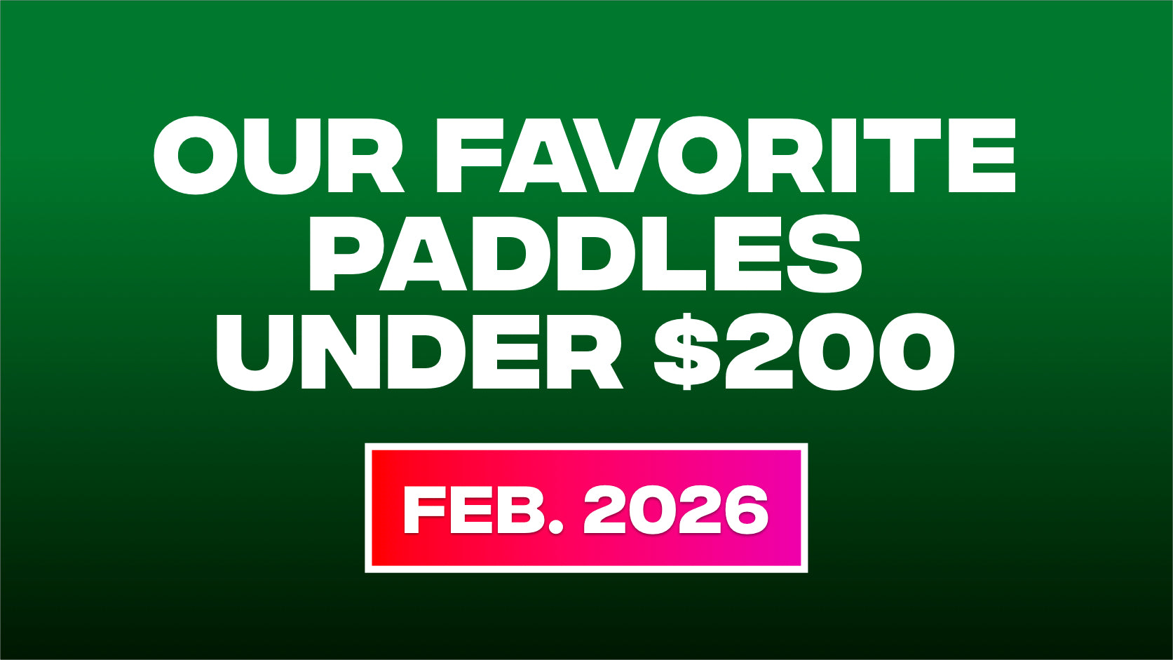 The best pickleball paddles under $200, ranked by The Kitchen