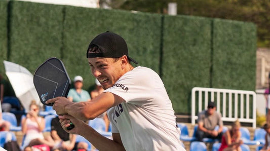 Connor Garnett plays in a PPA Tour pickleball match.