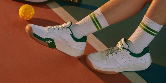 A close-up view of the DAPS pickleball shoes.