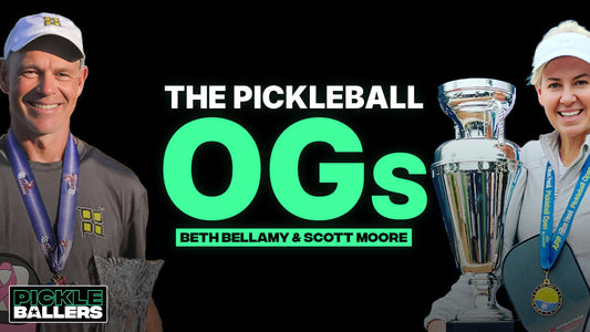 Pickleballers Season 1, Episode 14:  Inside the World of Senior Pro Pickleball with Legends Beth Bellamy & Scott Moore.