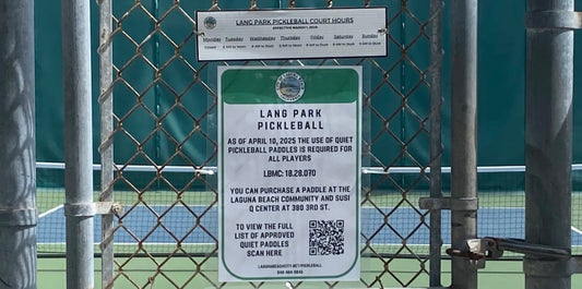 California town now requiring quiet paddles at public pickleball courts