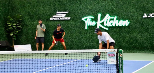 Pickleball players play at The Kitchen Open Austin in 2024.