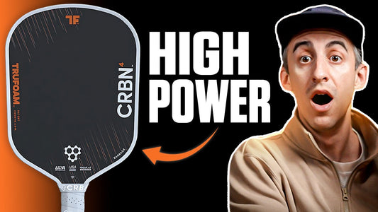 CRBN TruFoam Barrage pickleball paddle review image.