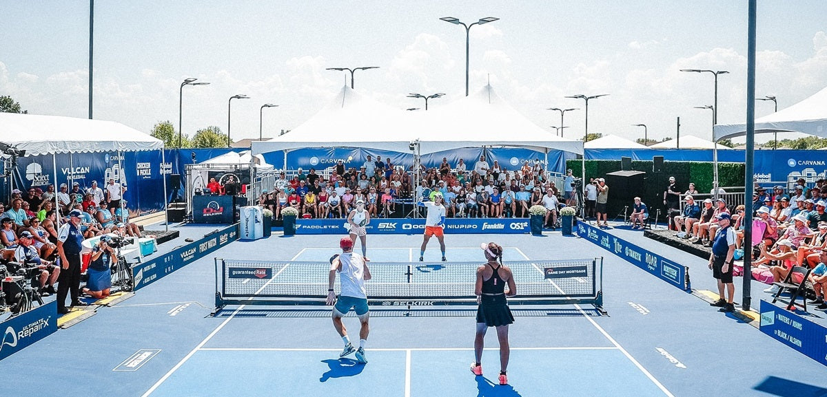 PPA Tour photo of a match with lots of people seated to watch