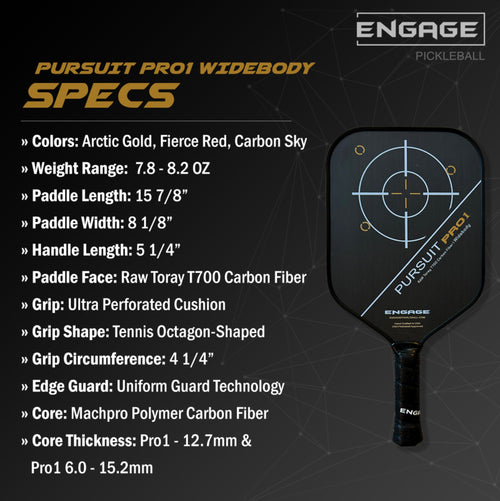 Expert review new engage pursuit pro1 pickleball paddle shapes the