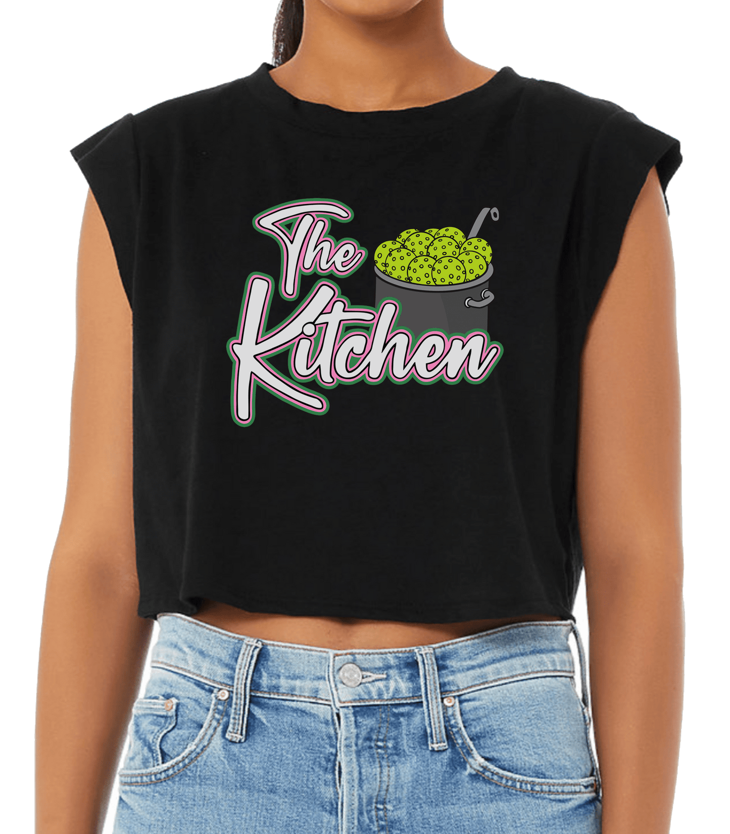 Women's Black Crop Top – The Kitchen
