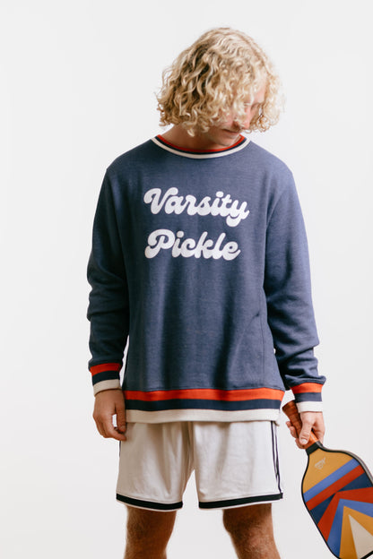 The Oversized Vintage Varsity Pickleball Sweatshirt (Unisex)