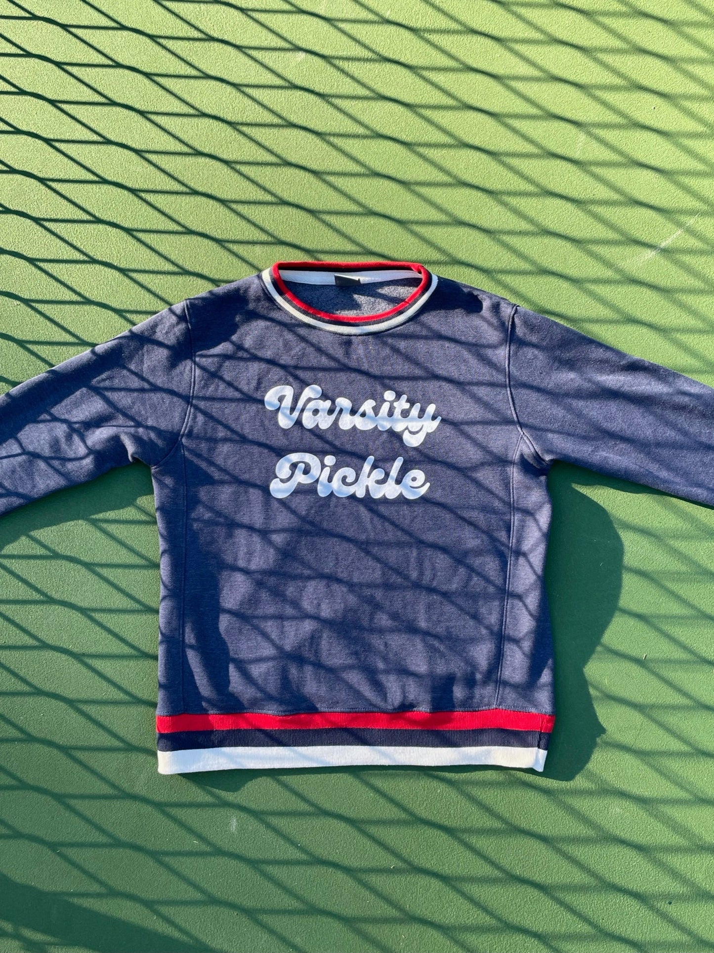 The Oversized Vintage Varsity Pickleball Sweatshirt (Unisex)